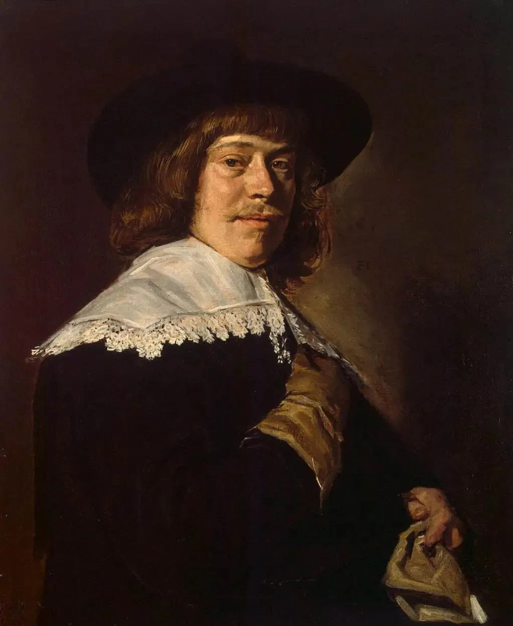 Portrait d'homme au chapeau - Frans Hals image 1 reproduction de peinture à l’huile