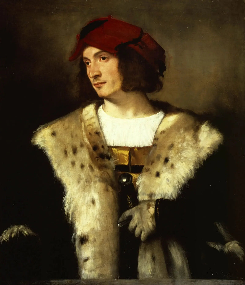 Ritratto di uomo con cappello rosso - Titian