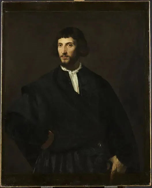 Ritratto di uomo, mano in vita - Titian