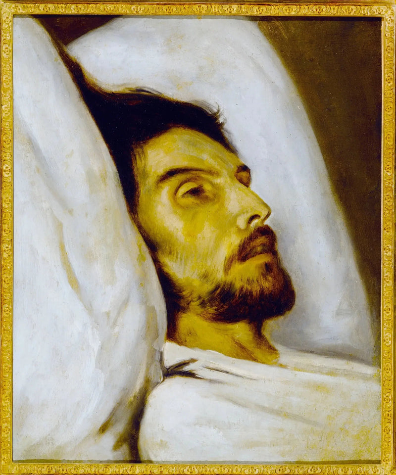 Ritratto di uomo sul suo letto di morte, un tempo detto Armand Carrel - Paul Delaroche