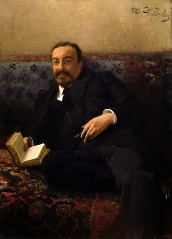 Portrait d'Ivan Ivanovitch Tolstoï - Ilya Repin image 1 tableau peint à l’huile sur toile