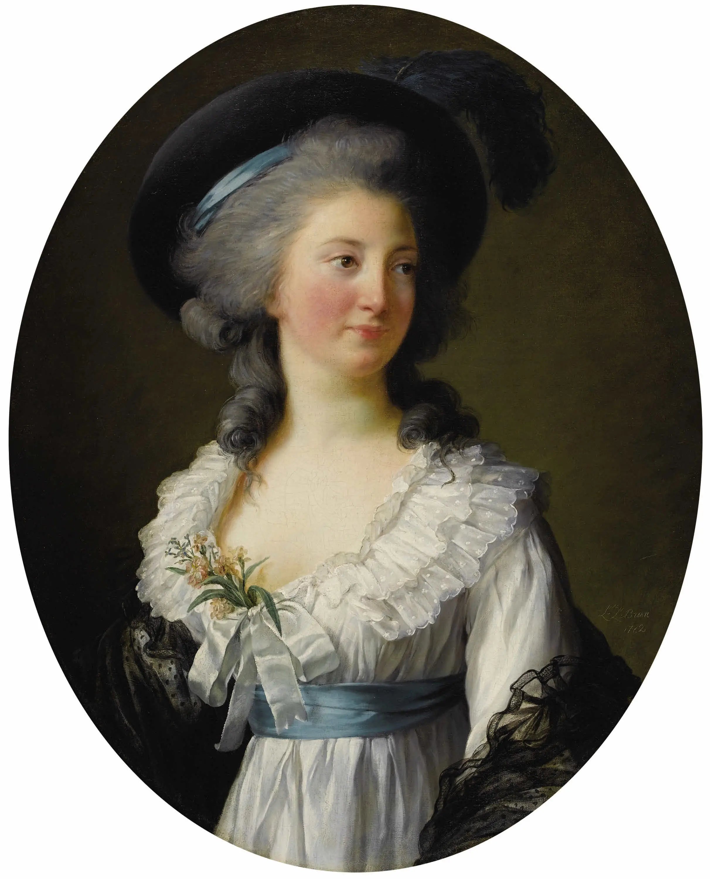 Portrait d'Izabela Czartoryska - Élisabeth Vigée Le Brun image 1 copie de tableau peinte à la main