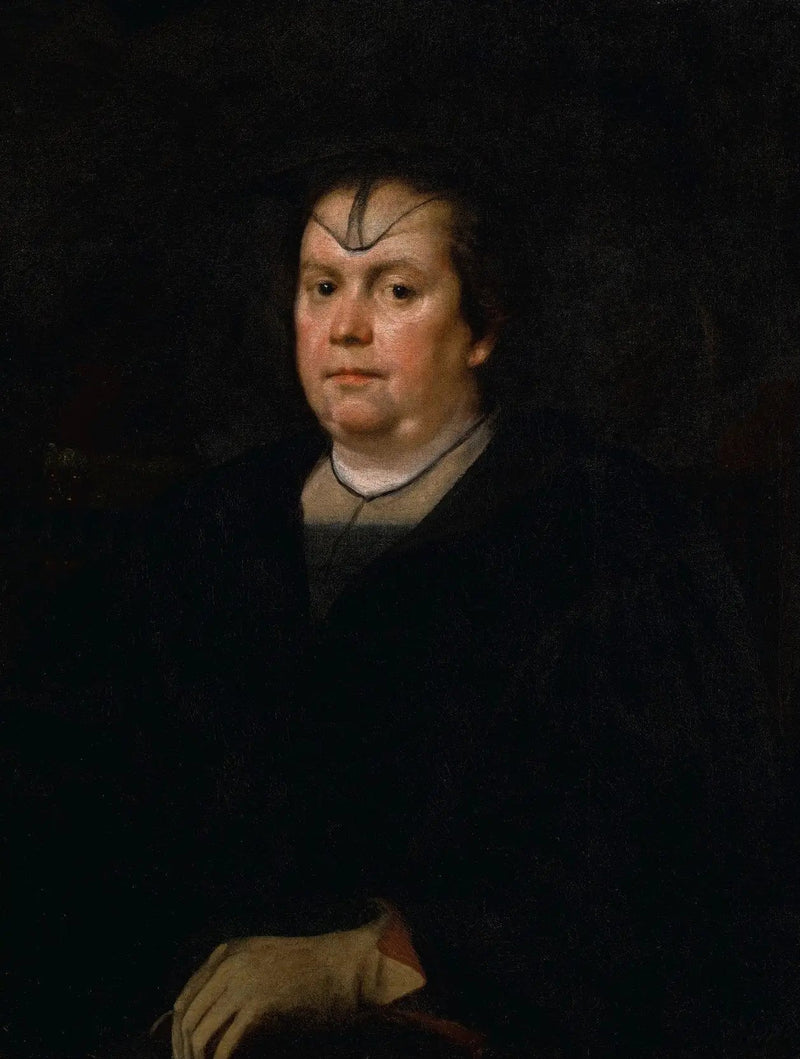 Ritratto di Olimpia Maidalchini Pamphilj (1591-1657), a metà lunghezza, vestita di nero - Diego Velázquez