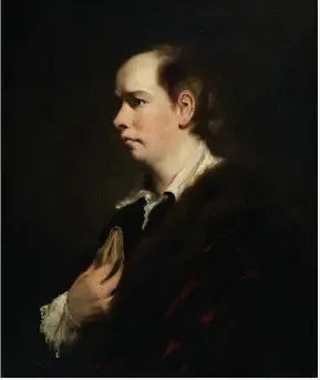 Ritratto di Oliver Goldsmith (1728-1774), drammaturgo e autore - Joshua Reynolds