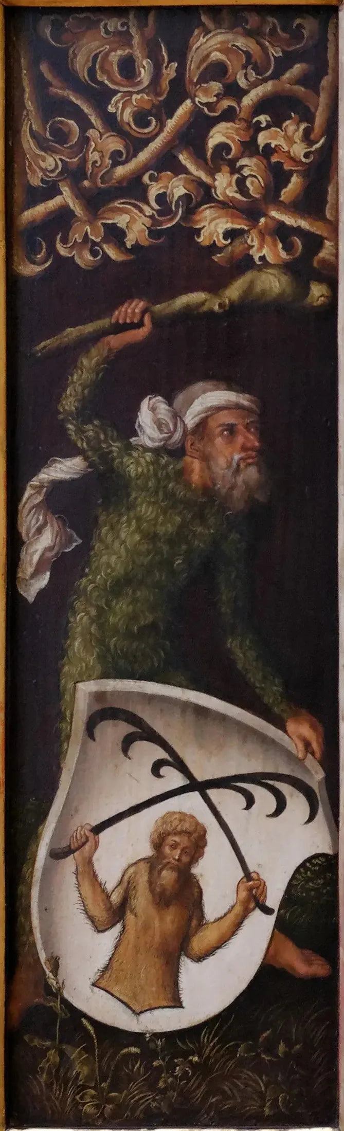 Ritratto di Oswolt Krel: « Uomini silvani » con gli scudi araldici di Oswolt Krel - Albrecht Dürer
