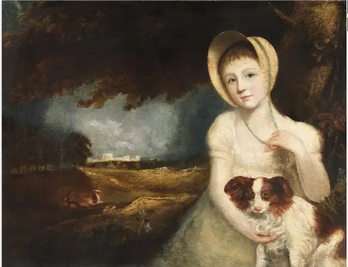 Ritratto di un bambino con un cane - John Constable
