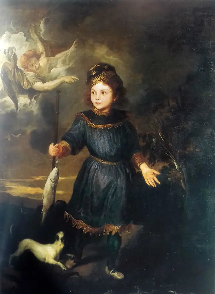 Ritratto di un bambino, forse Tobio Pallavicino nel ruolo di Tobia e l'Angelo - Antoine van Dyck