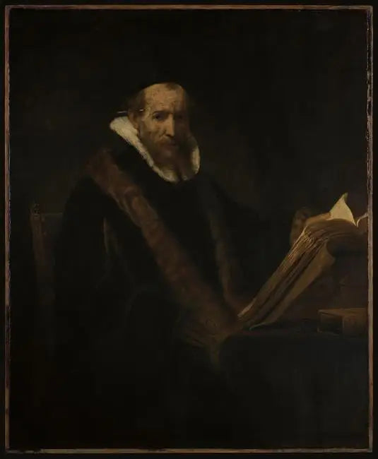 Ritratto di un erudito al suo scrittoio (precedentemente chiamato Lipse) - Rembrandt
