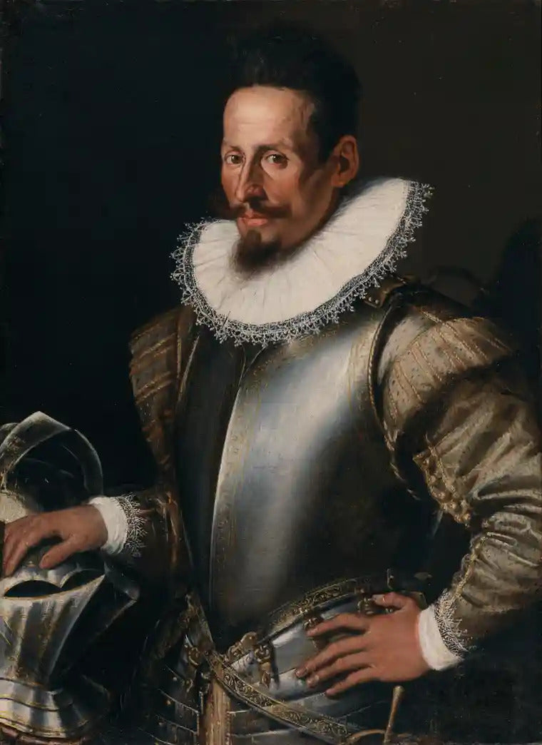 Portrait d'un gentilhomme en armure - Lavinia Fontana image 1 reproduction artisanale de tableau