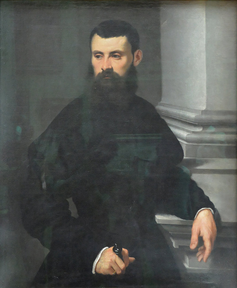 Ritratto di un gentiluomo, la mano sulla spada - Jacopo Tintoretto