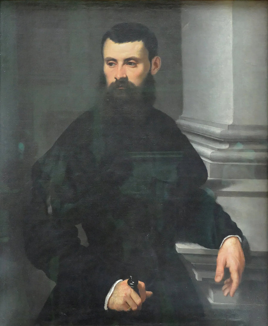 Ritratto di un gentiluomo, la mano sulla spada - Jacopo Tintoretto