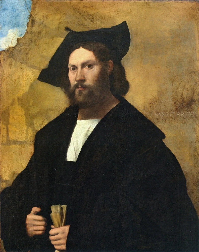 Ritratto di un gentiluomo in nero - Marco Basaiti