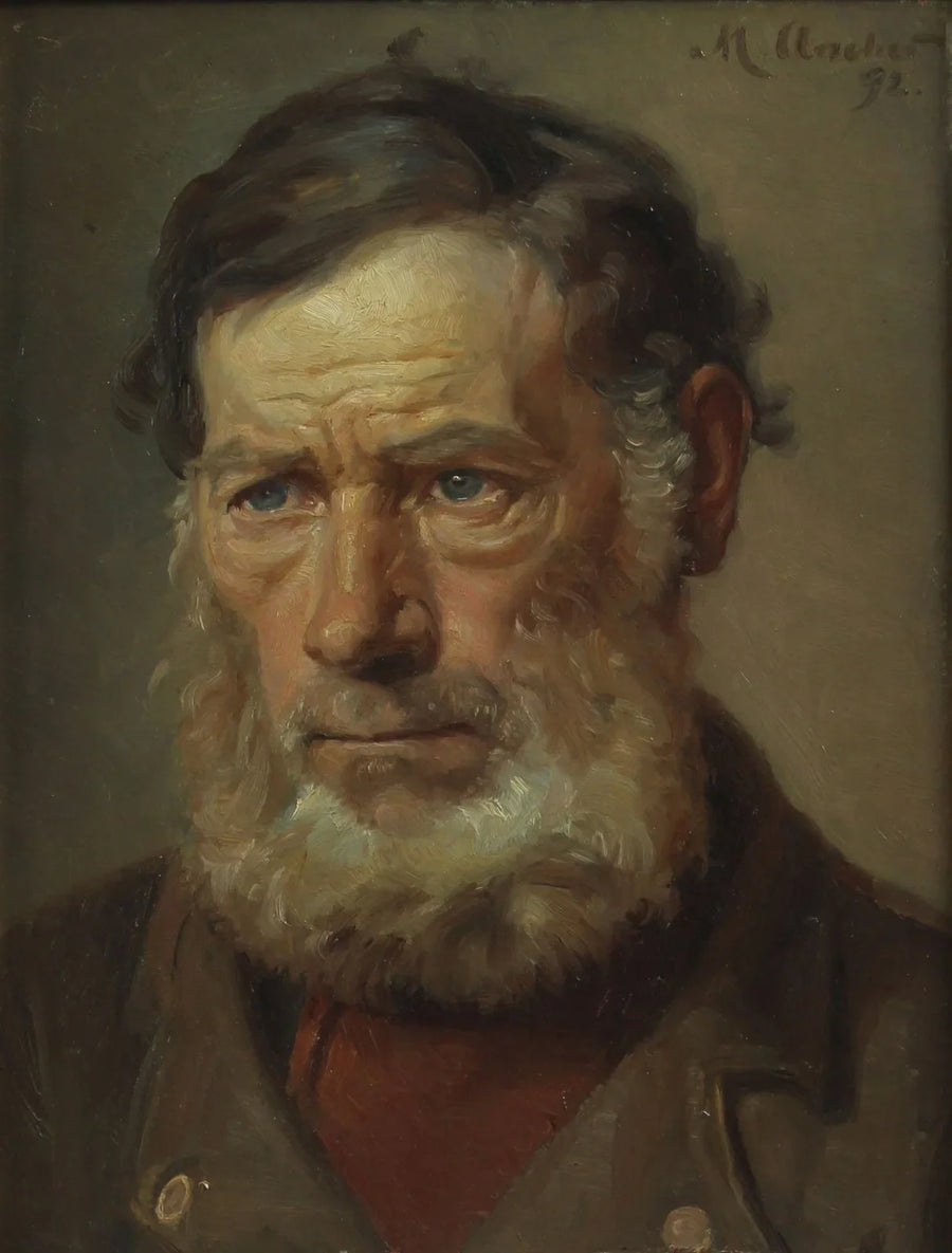 Ritratto di un uomo. (1892) - Michael Peter Ancher