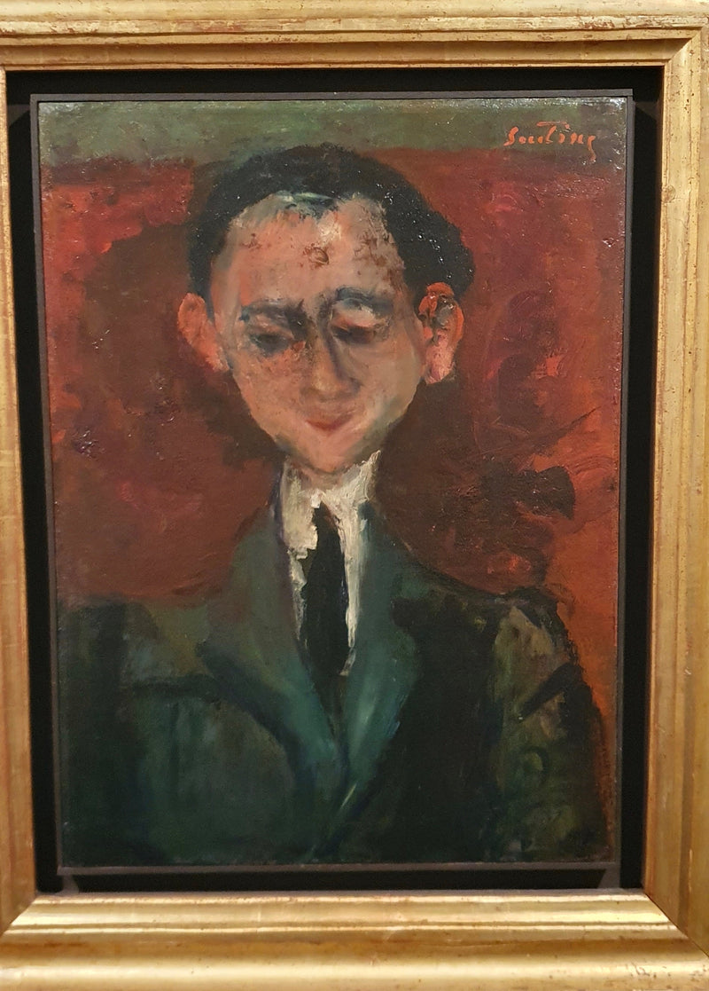 Ritratto di un uomo con cravatta nera - Chaim Soutine