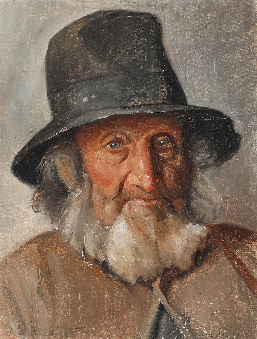 Ritratto di un uomo anziano - Michael Peter Ancher