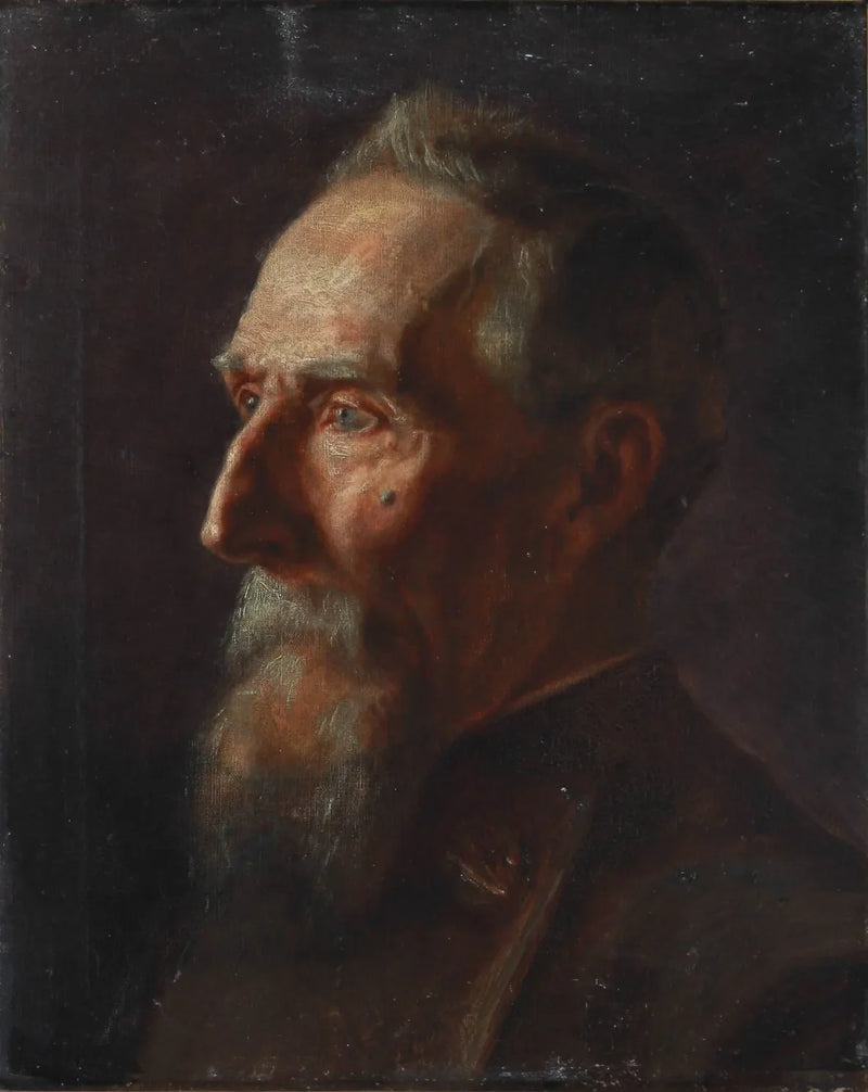 Ritratto di un uomo anziano. -Michael Peter Ancher