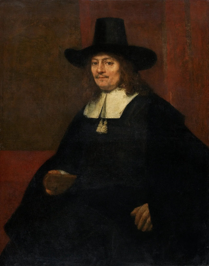 Ritratto di un uomo con un cappello a cilindro - Rembrandt