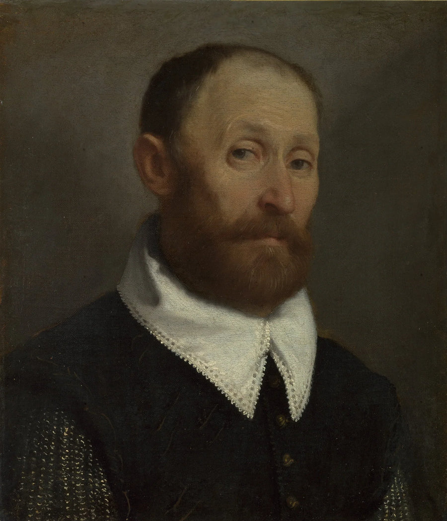 Ritratto di un uomo con le sopracciglia sollevate - Giovanni Battista Moroni
