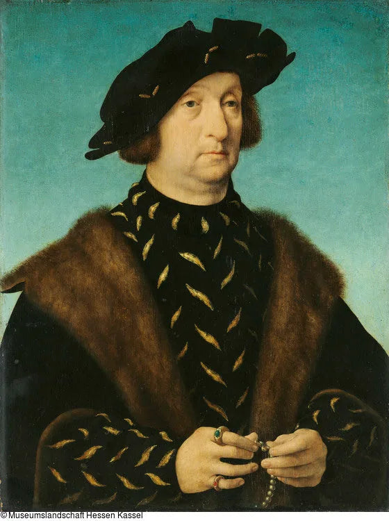 Ritratto di un uomo con un rosario - Joos van Cleve