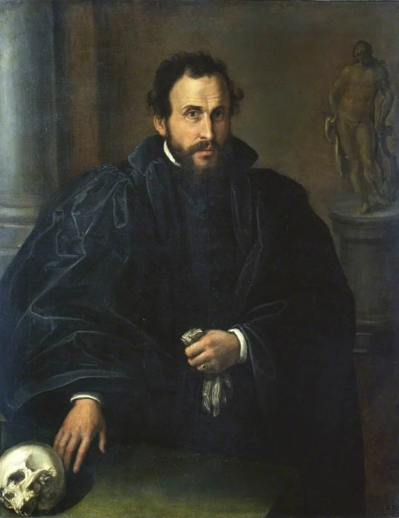 Ritratto di un uomo con un teschio - Lorenzo Lotto