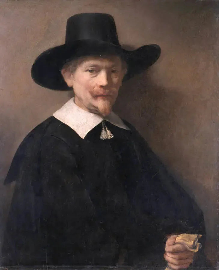 Ritratto di un uomo con i guanti in mano - Rembrandt