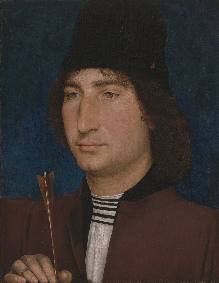 Ritratto di un uomo con una freccia - Hans Memling