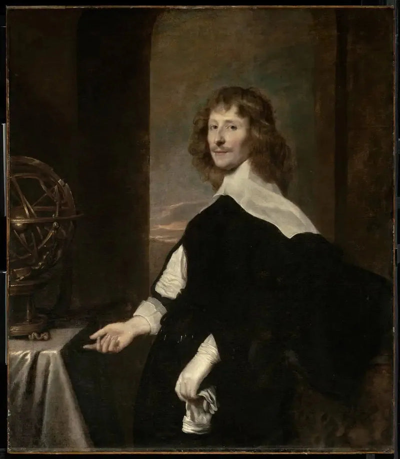 Ritratto di un uomo con una sfera armillare - Antoine van Dyck