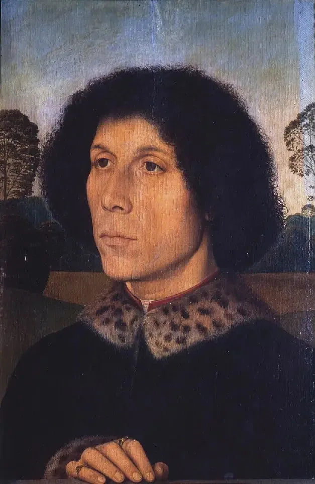 Ritratto di un uomo in un paesaggio - Hans Memling