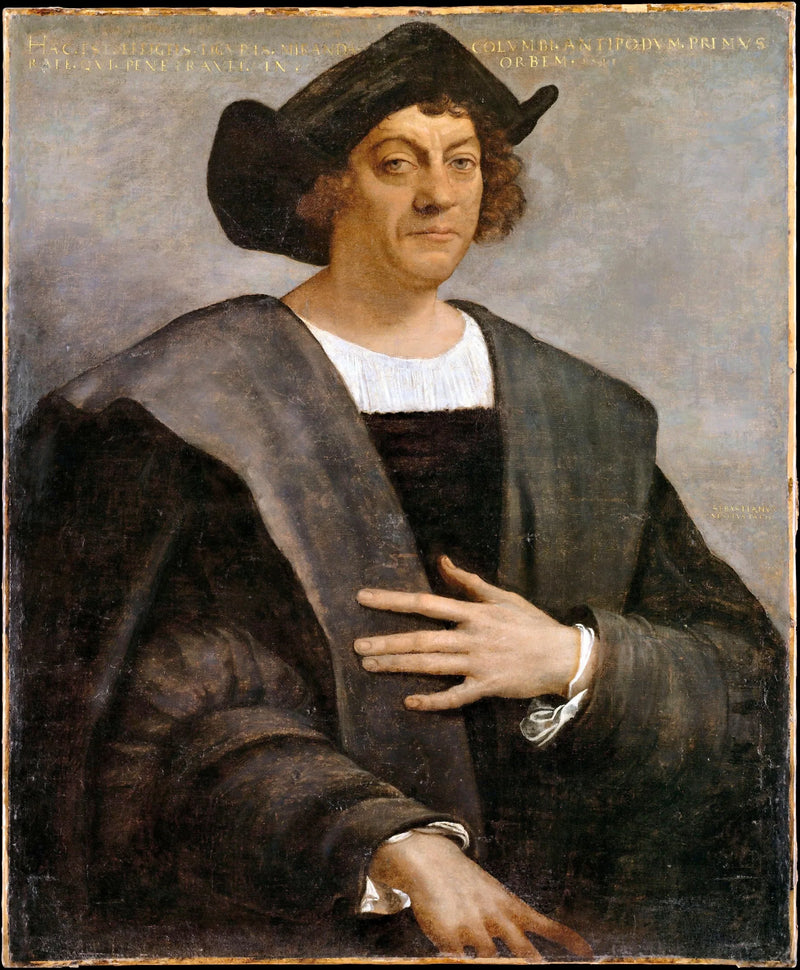 Ritratto di un uomo, detto Cristoforo Colombo (nato circa 1446, morto nel 1506) - Sebastiano del Piombo