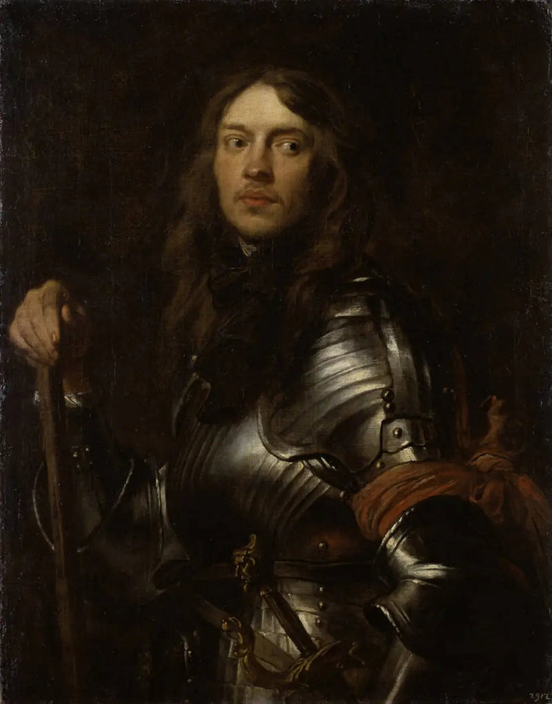 Ritratto di un uomo in armatura con una sciarpa rossa - Antoine van Dyck