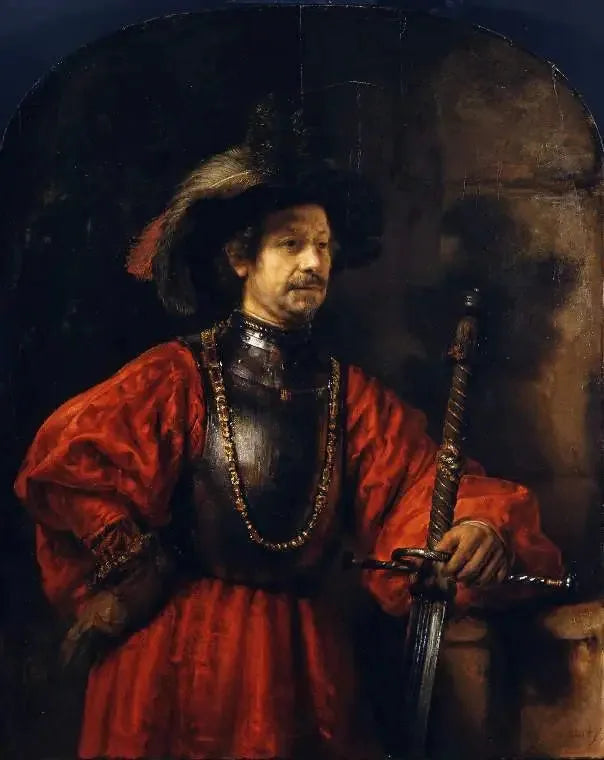 Portrait d'un homme en costume militaire - Rembrandt image 1 reproduction de peinture à l’huile