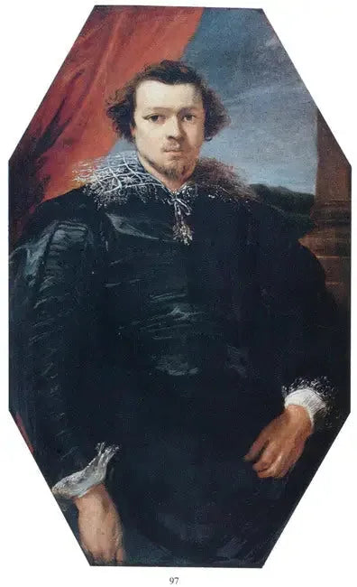 Portrait d'un homme inconnu, autrefois appelé Jasper de Charles de Nieuwenhove - Antoine van Dyck image 1 tableau peint à l’huile sur toile