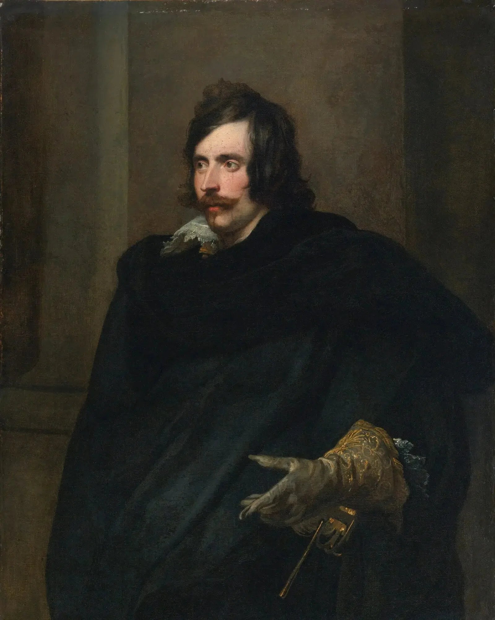 Portrait d'un homme, peut-être Marcantonio Doria, prince d'Angri - Antoine van Dyck image 1 copie de tableau peinte à la main