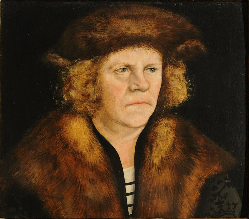 Ritratto di un uomo con berretto in pelliccia - Lucas Cranach il Vecchio