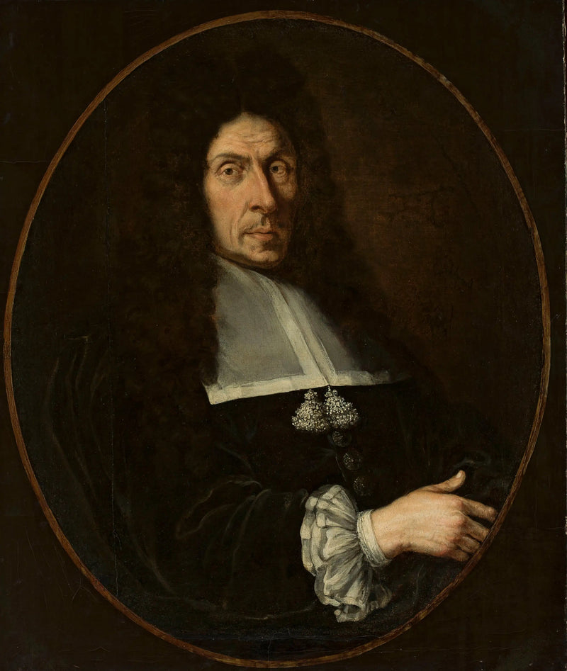 Ritratto di un uomo con parrucca nera - Claude Lefèbvre