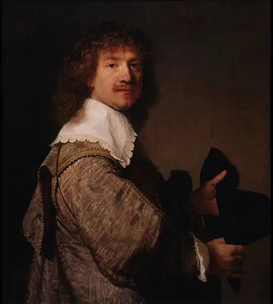 Ritratto di un uomo che tiene un cappello - Rembrandt