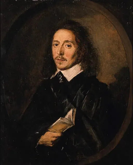 Ritratto di un uomo che tiene un libro aperto - Frans Hals