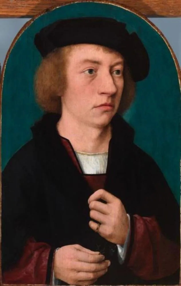 Ritratto di un giovane uomo con il cappello nero - Joos van Cleve