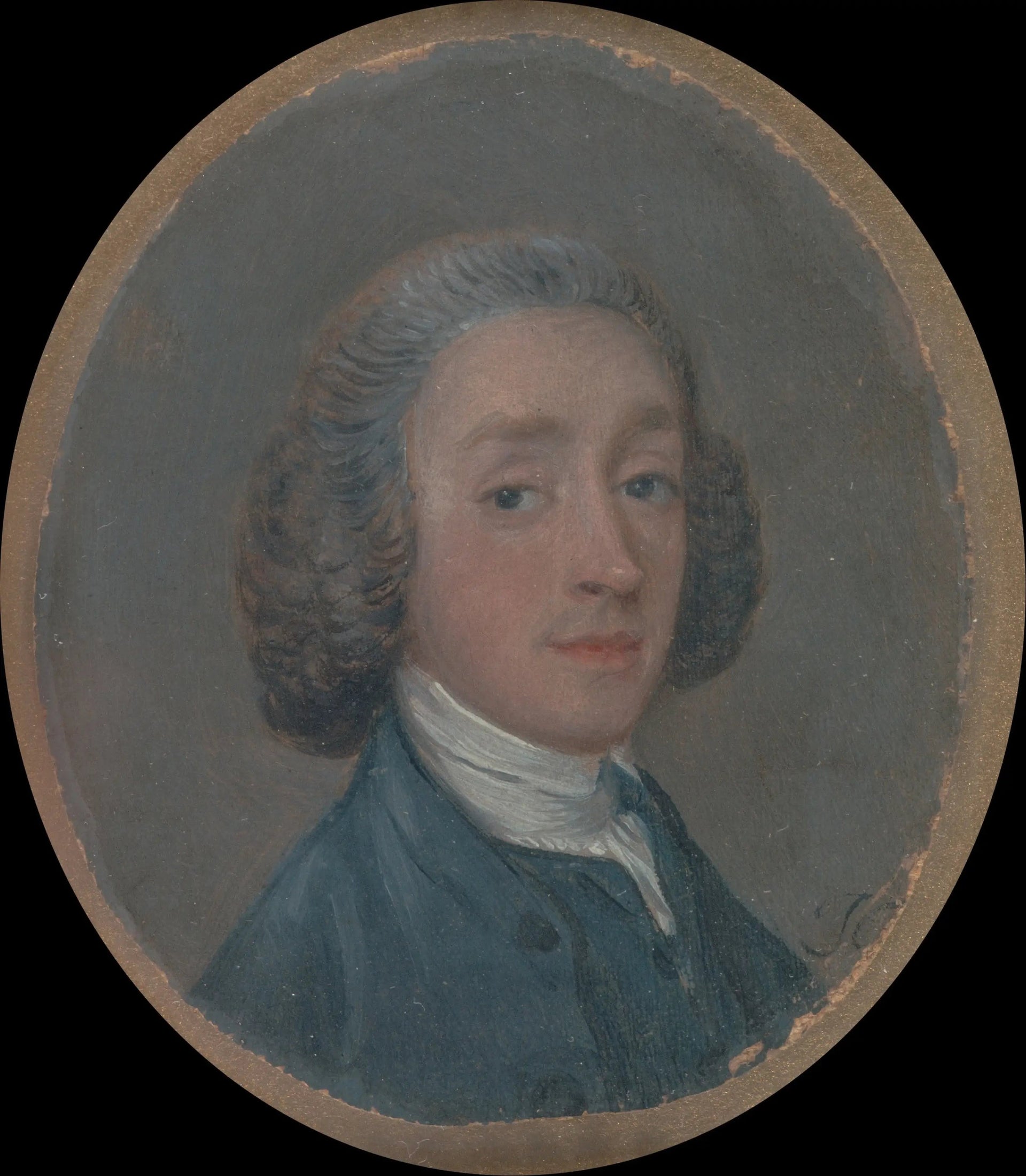 Portrait d'un jeune homme aux cheveux poudrés - Thomas Gainsborough image 1 copie peinte à la main à l’huile