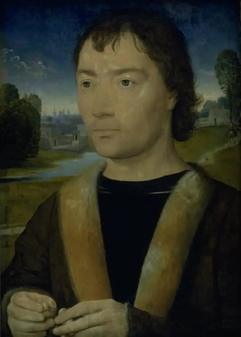Ritratto di un giovane con un rosario - Hans Memling