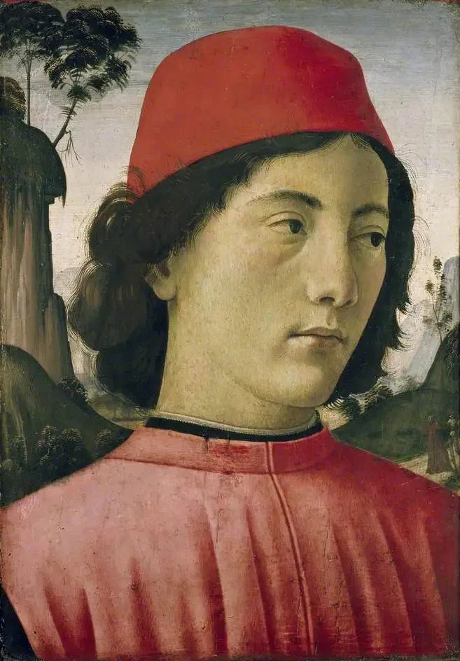 Portrait d'un jeune homme - Domenico Ghirlandaio image 1 reproduction réalisée par Alpha Reproduction