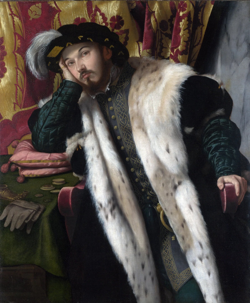 Ritratto di un giovane uomo (Fortunato Martinengo Cesaresco ?) - Alessandro Bonvicino