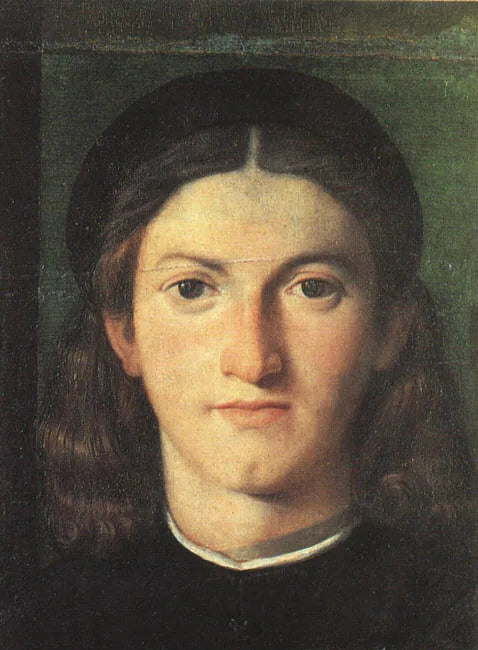 portrait d'un jeune homme - Lorenzo Lotto image 1 reproduction de peinture à l’huile