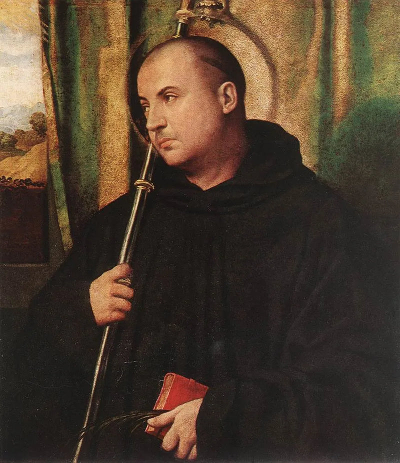 Ritratto di un monaco benedettino in san Placidus - Alessandro Bonvicino