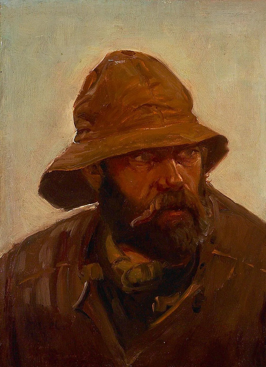 Ritratto di un pescatore (1902). -Michael Peter Ancher