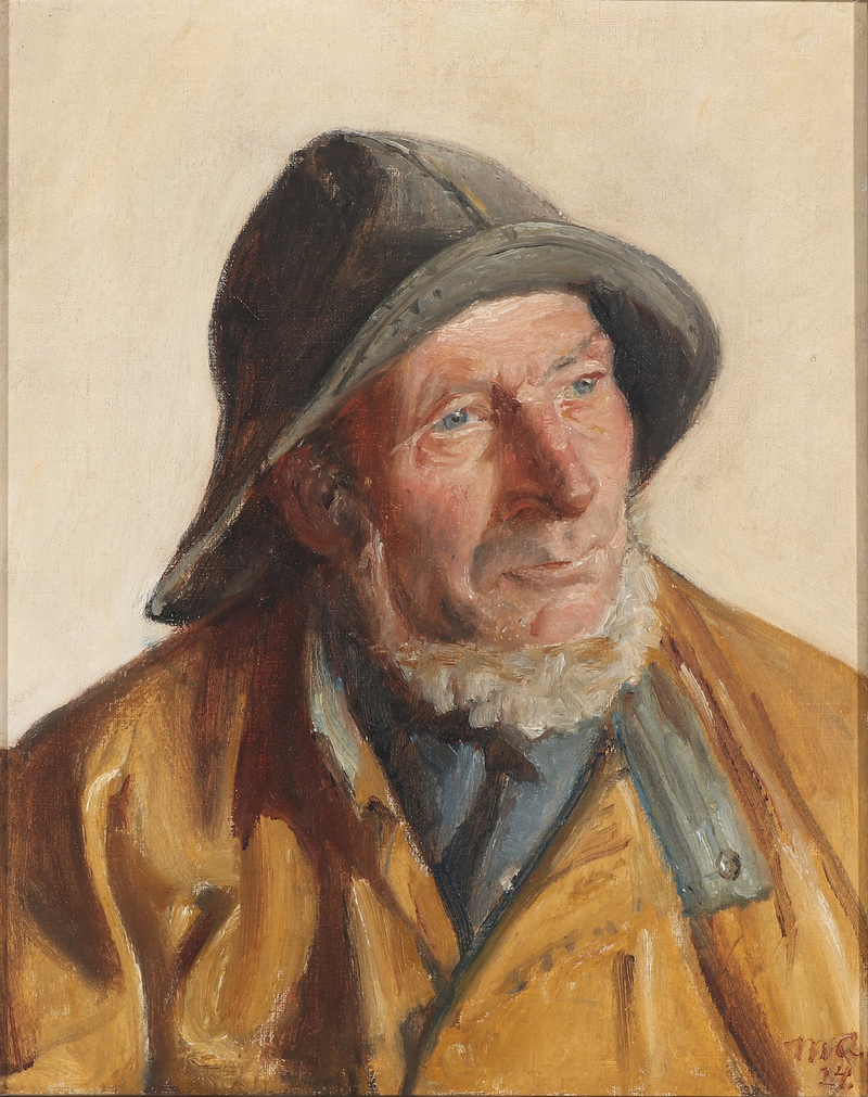 Ritratto di un pescatore. (1924) - Michael Peter Ancher
