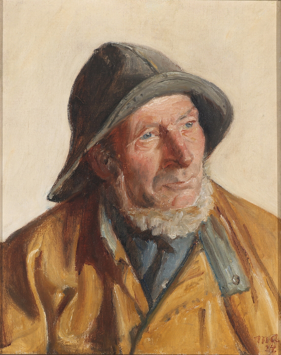 Ritratto di un pescatore. (1924) - Michael Peter Ancher