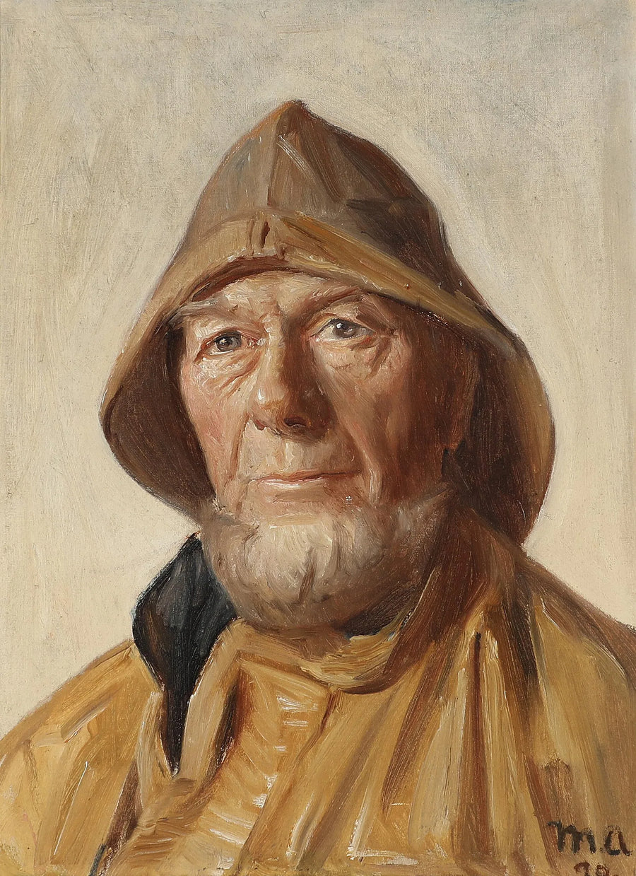 Ritratto di un pescatore di Skagen. 1890. - Michael Peter Ancher