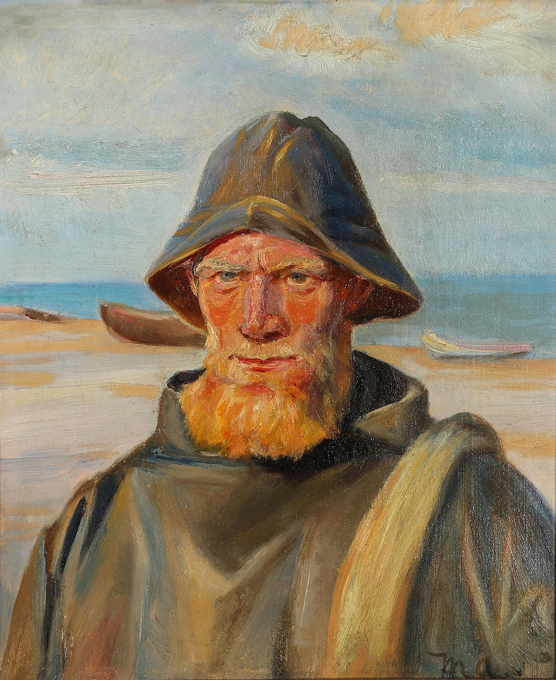Ritratto di un pescatore - Michael Peter Ancher