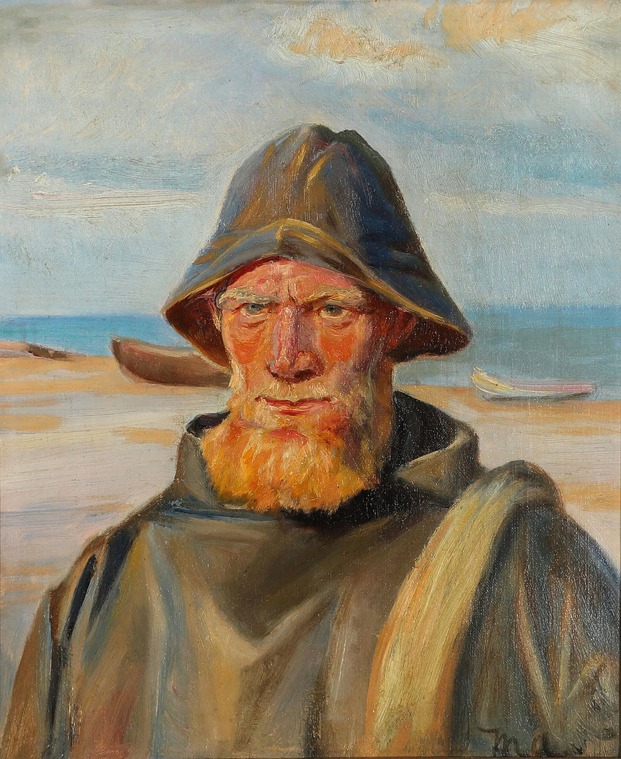 Ritratto di un pescatore - Michael Peter Ancher
